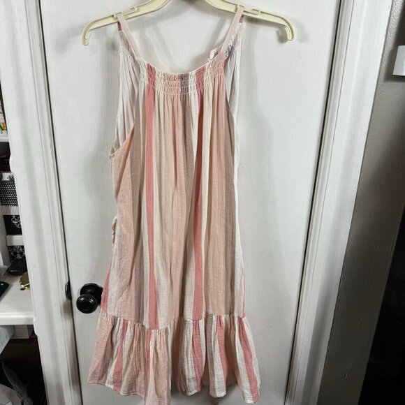 Rails Becca Cheyanne Stripe Dress XS | Pink & Ivory Striped Cotton Sundress - Picture 4 of 12